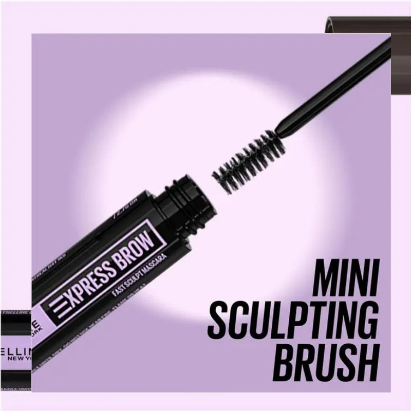 3x Maybelline Brow Fast Sculpt Eyebrow Mascara 06 Deep Brown