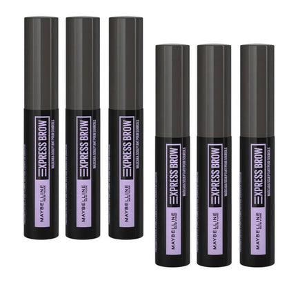 6x Maybelline Brow Fast Sculpt Eyebrow Mascara 06 Deep Brown