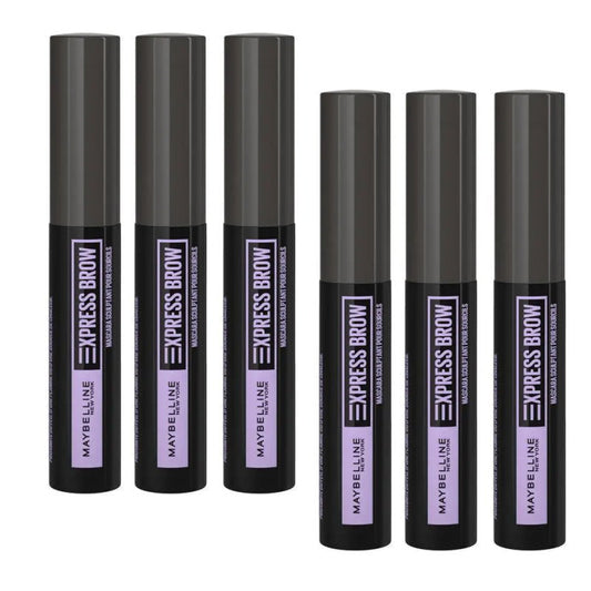 6x Maybelline Brow Fast Sculpt Eyebrow Mascara 06 Deep Brown