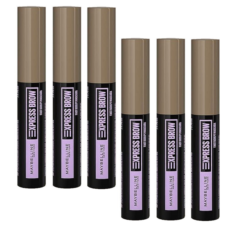 6x Maybelline Brow Fast Sculpt Eyebrow Mascara 01 Blonde