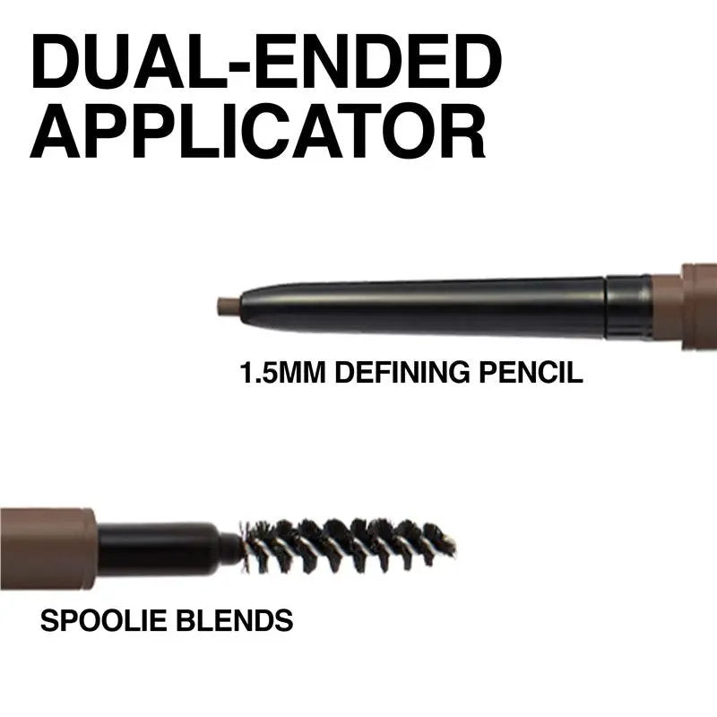 3x Maybelline Brow Ultra Slim Eyebrow Pencil 06 Black Brown