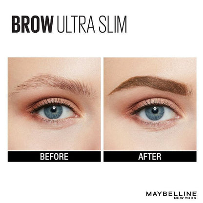 3x Maybelline Brow Ultra Slim Eyebrow Pencil 02 Soft Brown