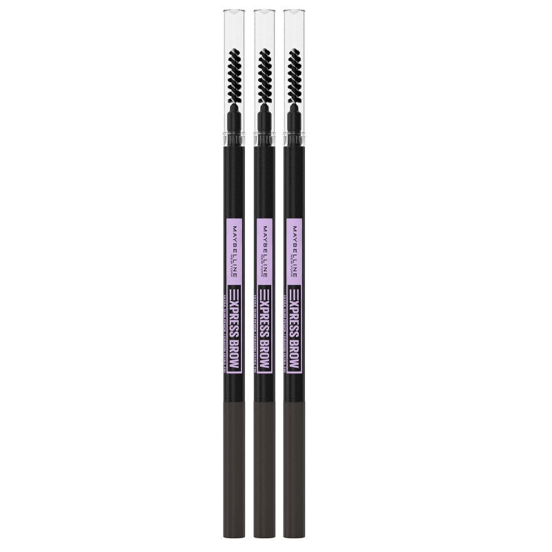 3x Maybelline Brow Ultra Slim Eyebrow Pencil 05 Deep Brown