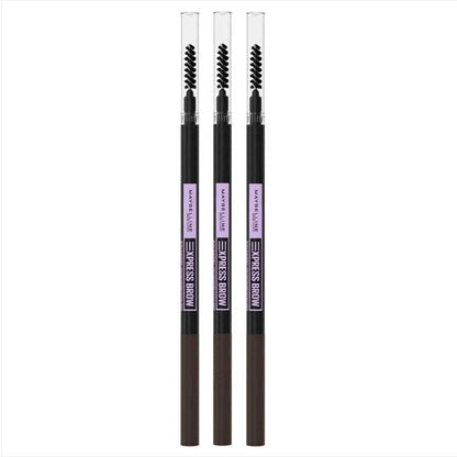 3x Maybelline Brow Ultra Slim Eyebrow Pencil 06 Black Brown