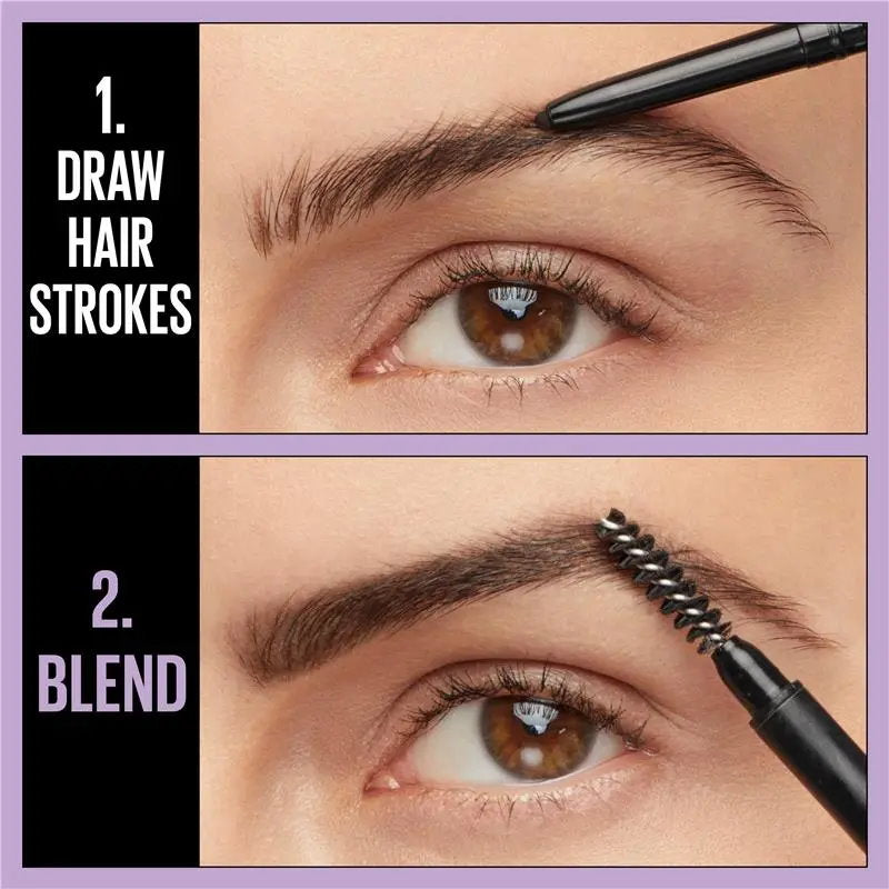 3x Maybelline Brow Ultra Slim Eyebrow Pencil 06 Black Brown