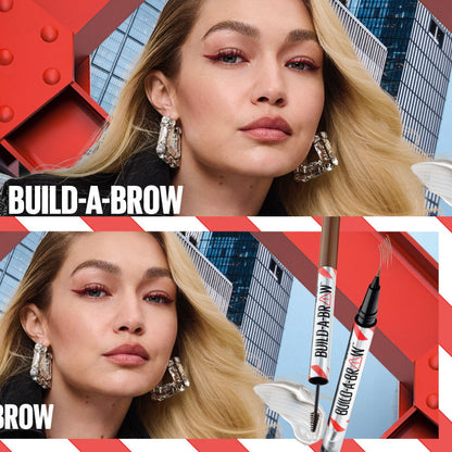 3x Maybelline Build A Brow 2 in 1 Pen Sealing Gel Eyebrow 260 Deep Brown