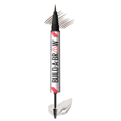 3x Maybelline Build A Brow 2 in 1 Pen Sealing Gel Eyebrow 260 Deep Brown