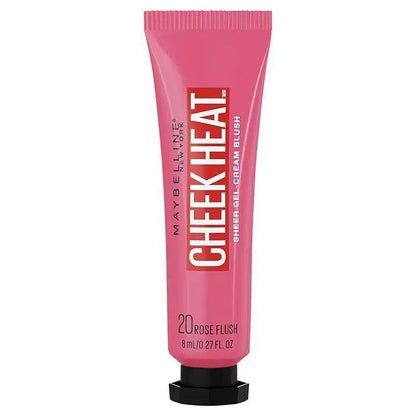 12x Maybelline Cheek Heat Sheer Gel Cream Blush 8ml 20 Rose Flush