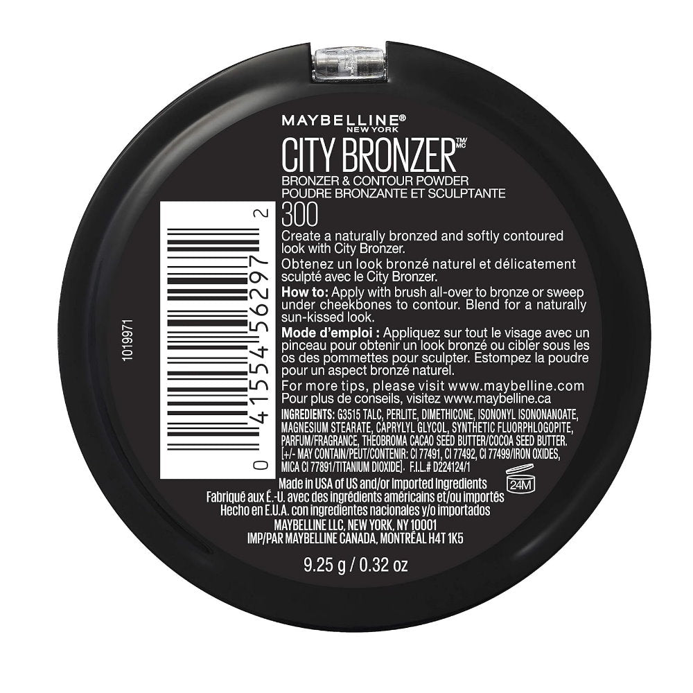 6x Maybelline City Bronzer & Contour Powder 8g 300 Deep Cool
