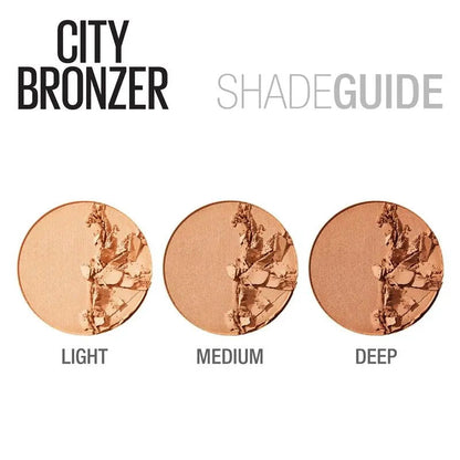 3x Maybelline City Bronzer & Contour Powder 8g 200 Medium Cool