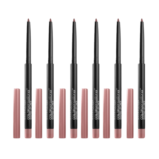 6x Maybelline Color Sensational Shaping Lip Liner 2.8g 50 Dusty Rose
