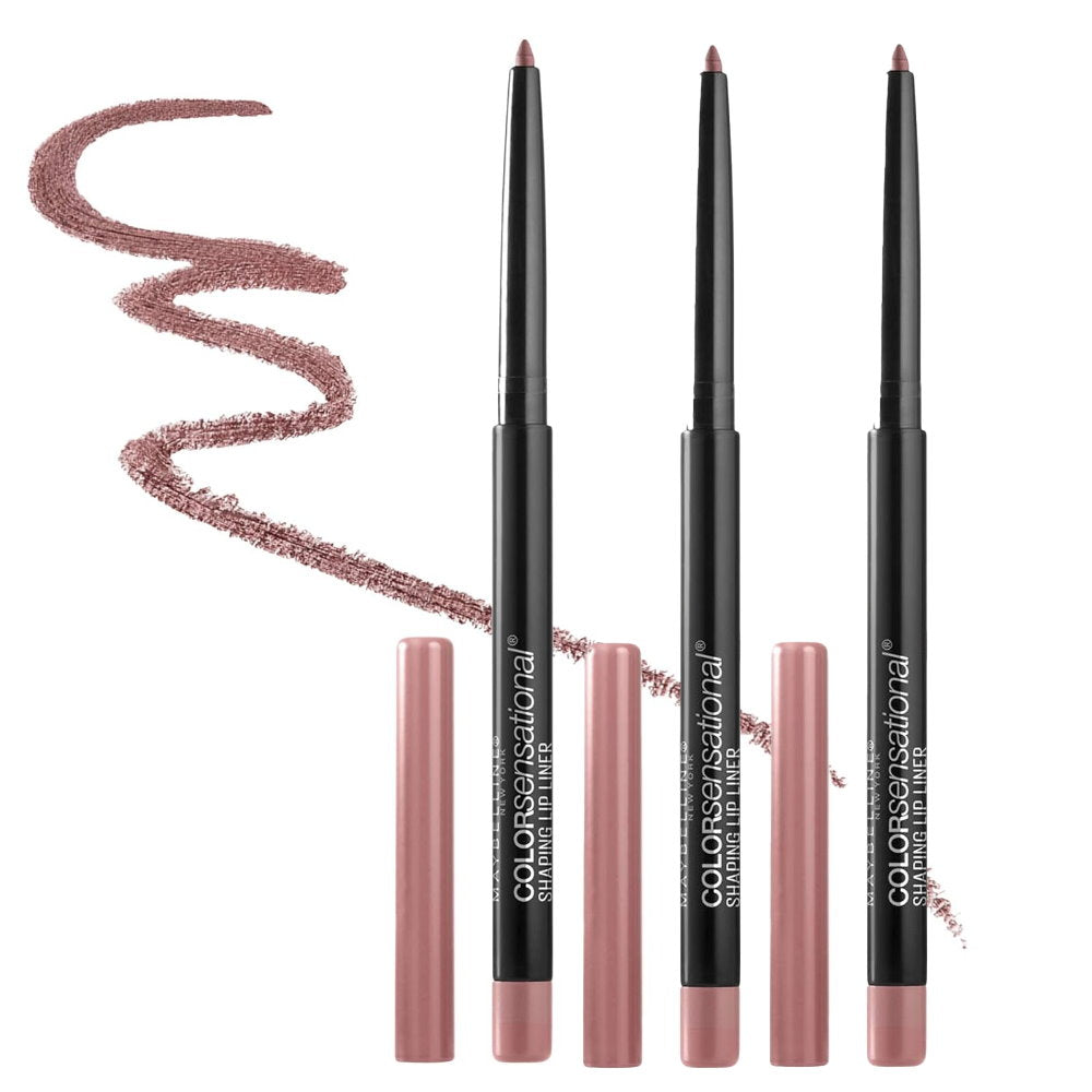 3x Maybelline Color Sensational Shaping Lip Liner 2.8g 50 Dusty Rose