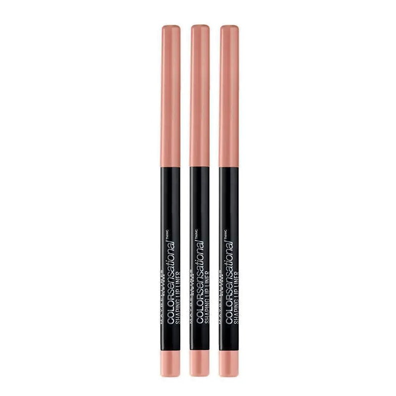 3x Maybelline Color Sensational Shaping Lip Liner 10 Nude Whisper
