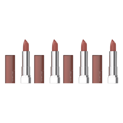 4x Maybelline Color Sensational the Creams Lipstick 133 Almond Hustle