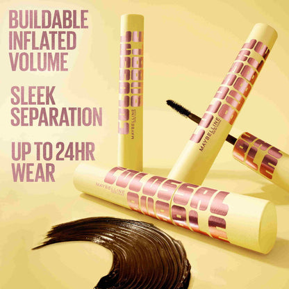 12x Maybelline Colossal Bubble Washable Mascara 10ml Black