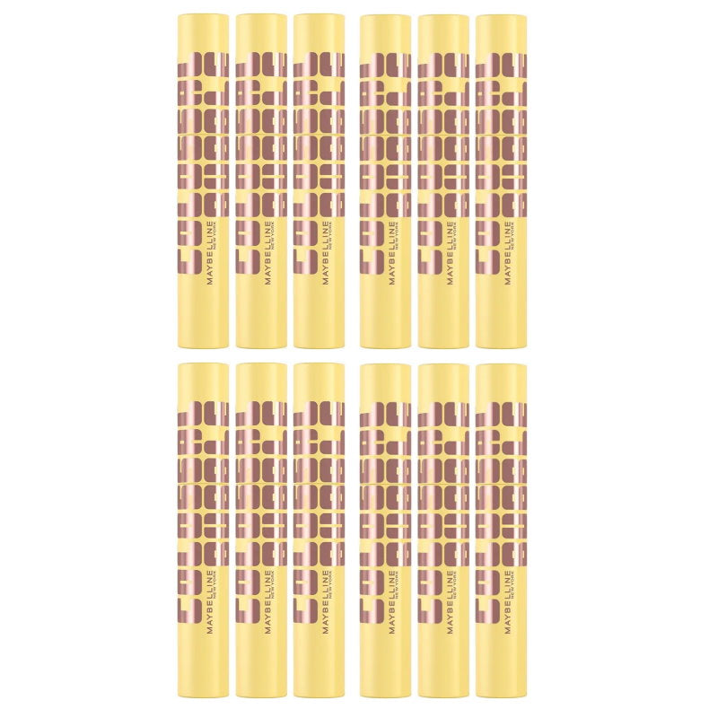 12x Maybelline Colossal Bubble Washable Mascara 10ml Black