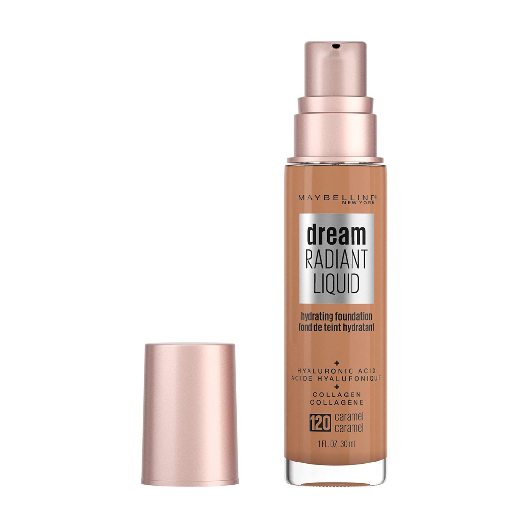2pk Maybelline Dream Radiant Liquid Hydrating Foundation with Hyaluronic Acid 120 Caramel