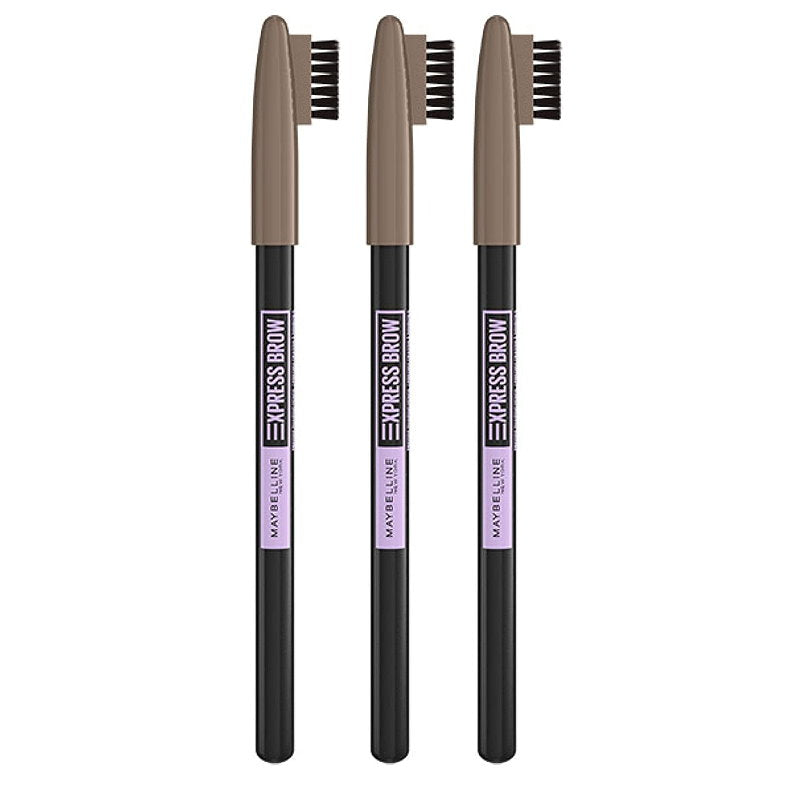 3x Maybelline Express Brow Shaping Pencil 03 Soft Brown
