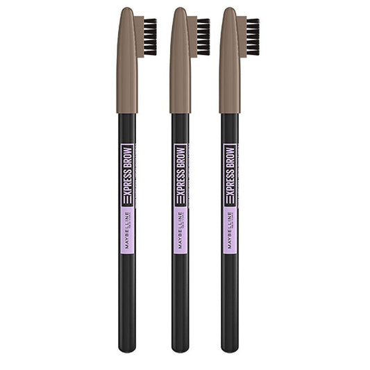 3x Maybelline Express Brow Shaping Pencil 03 Soft Brown