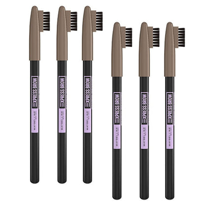 6x Maybelline Express Brow Shaping Pencil 03 Soft Brown