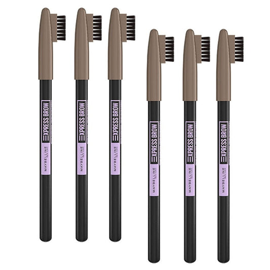 6x Maybelline Express Brow Shaping Pencil 03 Soft Brown