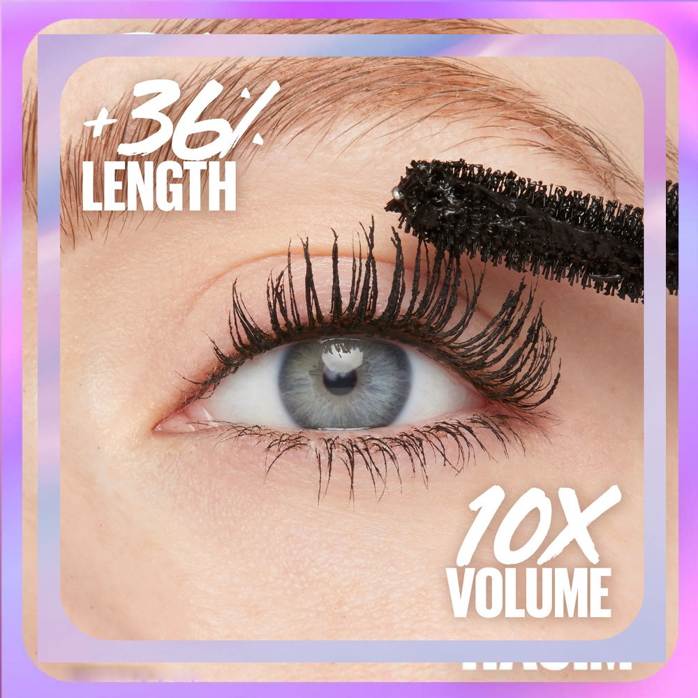 6pk Maybelline The Falsies Surreal Extensions Mascara - 01 Very Black Washable (carded)