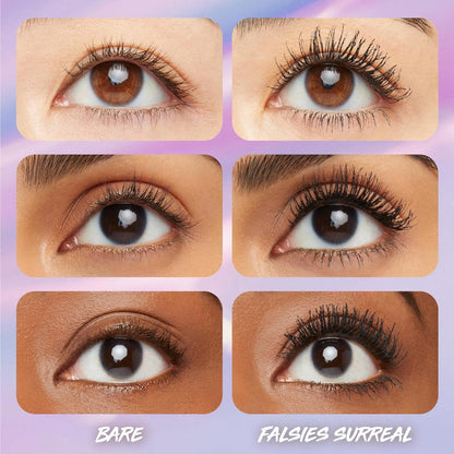 6x Maybelline Falsies Surreal Extensions Waterproof Mascara 10ml 01 Very Black