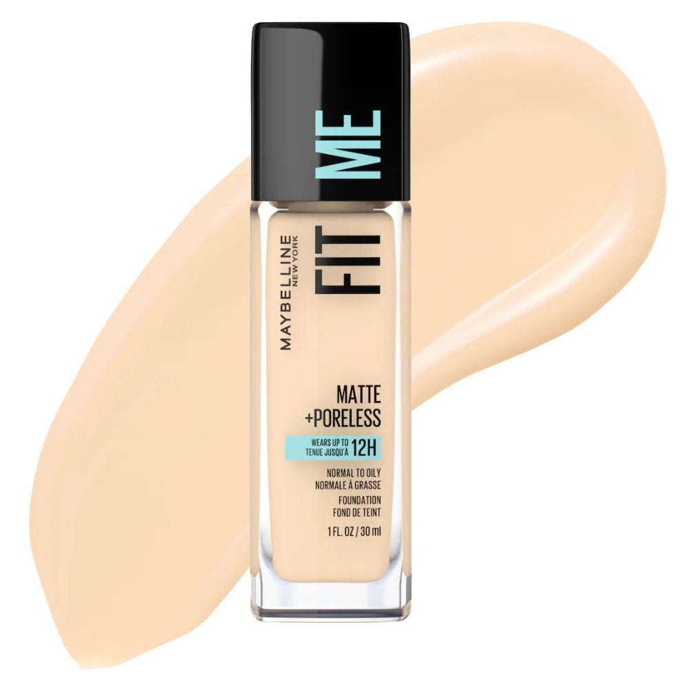 3x Maybelline Fit Me Matte Poreless Mattifying Liquid Foundation 30ml 118 Light Beige