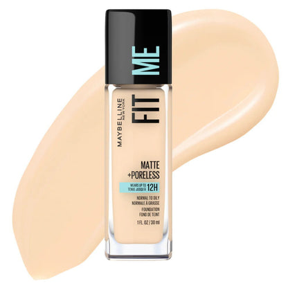 Maybelline Fit Me Matte Poreless Mattifying Liquid Foundation 30ml 118 Light Beige