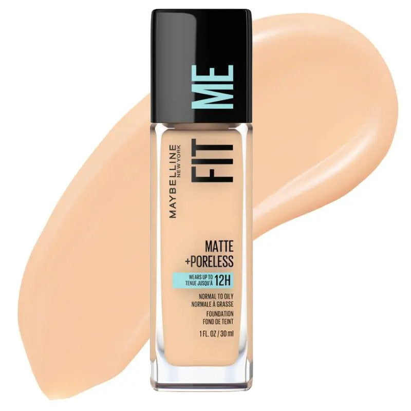 6x Maybelline Fit Me Matte Poreless Mattifying Liquid Foundation 30ml 120 Classic Ivory