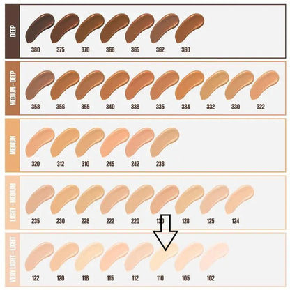 6x Maybelline Fit Me Matte Poreless Mattifying Liquid Foundation 30ml 110 Porcelain