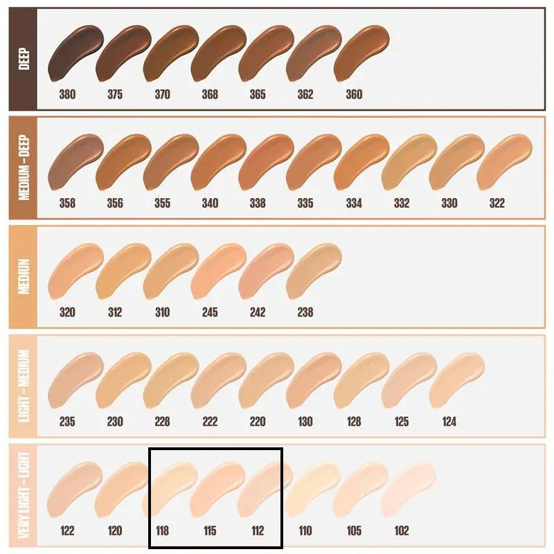 3x Maybelline Fit Me Matte Poreless Mattifying Liquid Foundation 30ml 115 Ivory