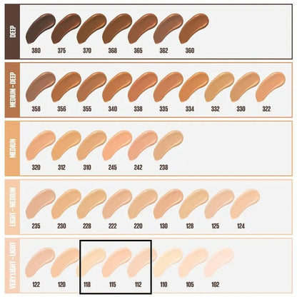 3x Maybelline Fit Me Matte Poreless Mattifying Liquid Foundation 30ml 115 Ivory