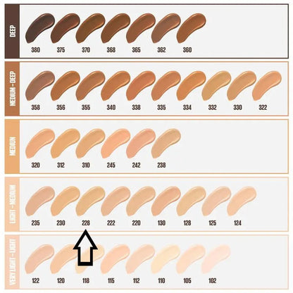 6x Maybelline Fit Me Matte & Poreless Mattifying Liquid Foundation 30ml 228 Soft Tan