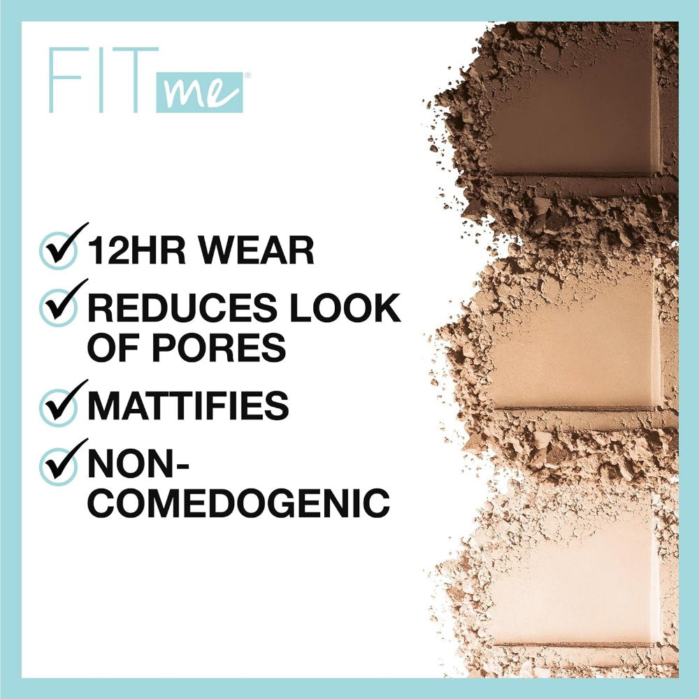 6x Maybelline Fit Me Matte & Poreless Pressed Powder 8.5g 130 Buff Beige