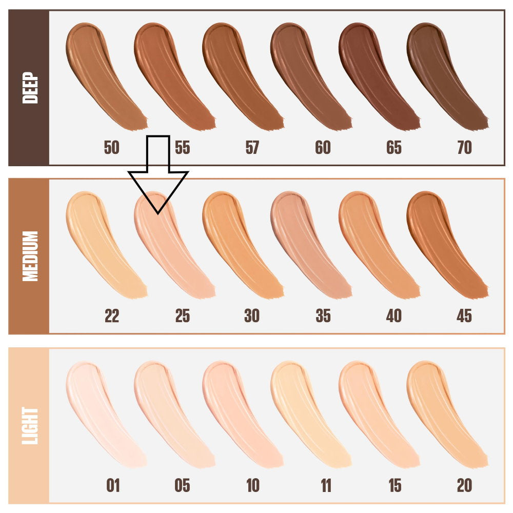 12x Maybelline Fit Me Natural Coverage Concealer 6.8ml 25 Medium