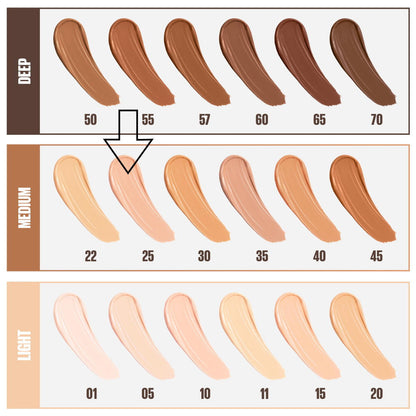 3x Maybelline Fit Me Natural Coverage Concealer 6.8ml 25 Medium