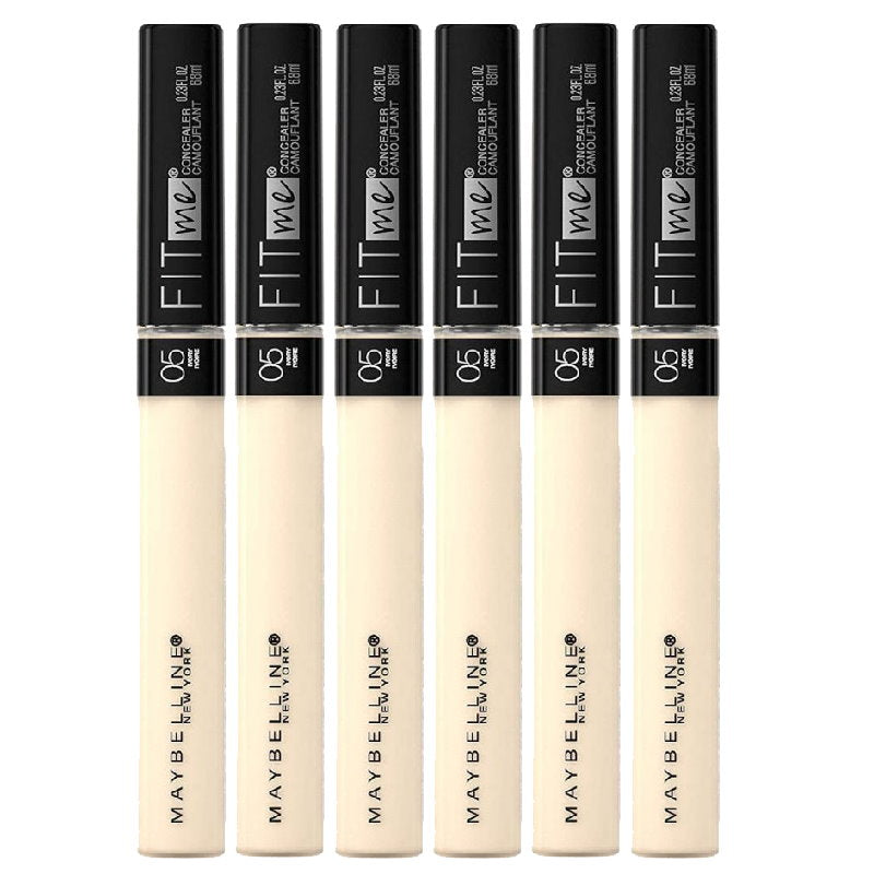 6x Maybelline Fit Me Natural Coverage Concealer 6.8ml 05 Ivory