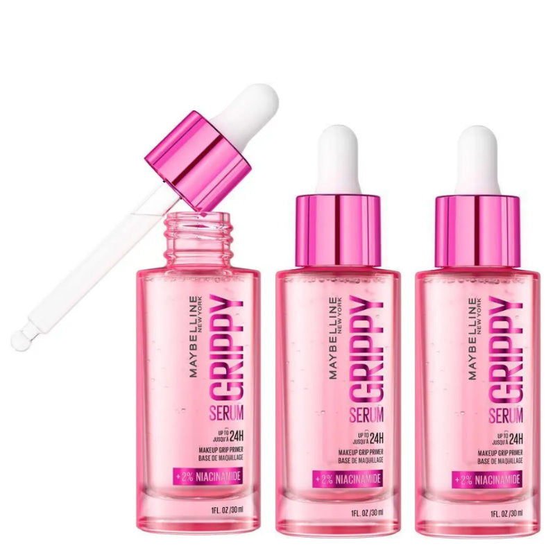 3x Maybelline Grippy Serum Makeup Primer 30mL
