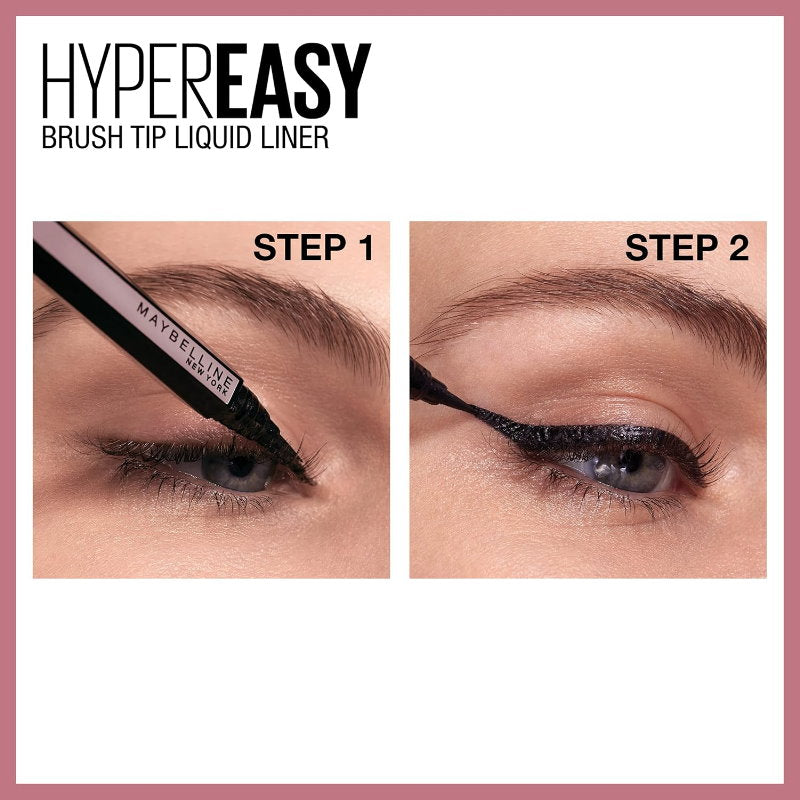 6x Maybelline Hyper Easy Liquid Pen Eyeliner 800 Pitch Black