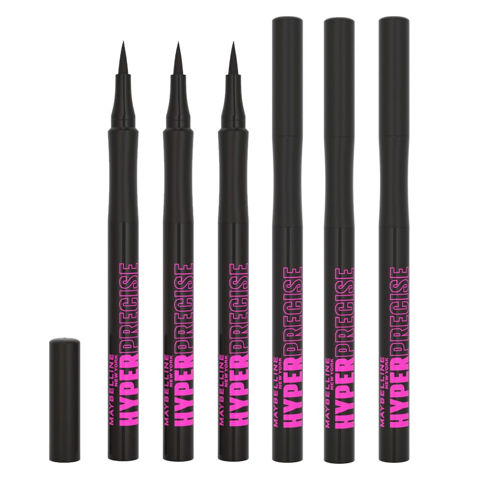 6x Maybelline Hyper Precise All Day Liquid Eyeliner 700 Black