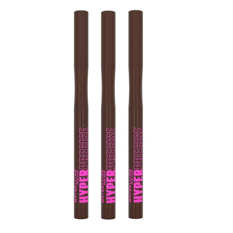 3x Maybelline Hyper Precise All Day Liquid Eye liner 710 Forest Brown