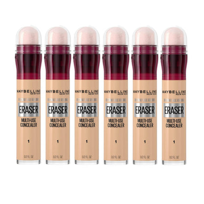 6x Maybelline Instant Age Rewind Eraser Multi-Use Concealer 6ml 120 Light