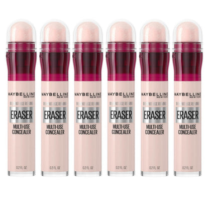 6x Maybelline Instant Age Rewind Eraser Multi-Use Concealer 6ml 120 Light