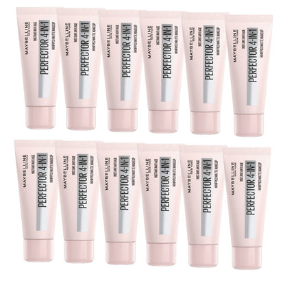 12x Maybelline Instant Age Rewind Instant Perfector 4 In 1 Matte Makeup 30ml 02 Light Medium