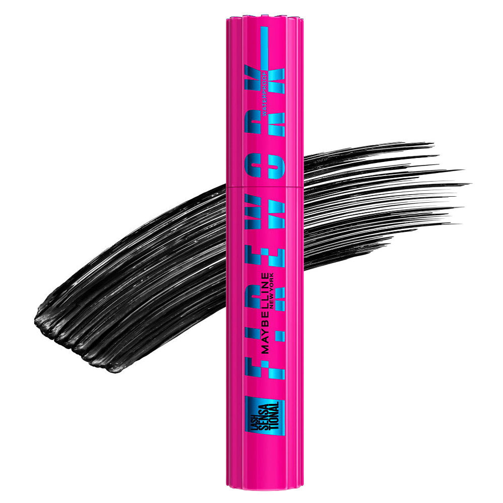 6x Maybelline Lash Sensational Firework Waterproof Mascara 8.75ml Blackest Black