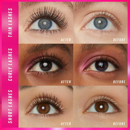 6x Maybelline Lash Sensational Firework Waterproof Mascara 8.75ml Blackest Black