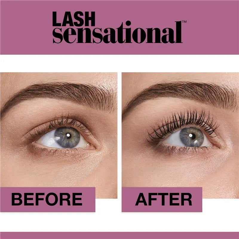 12x Maybelline Lash Sensational Washable Mascara 9.5ml 254 Intense Black