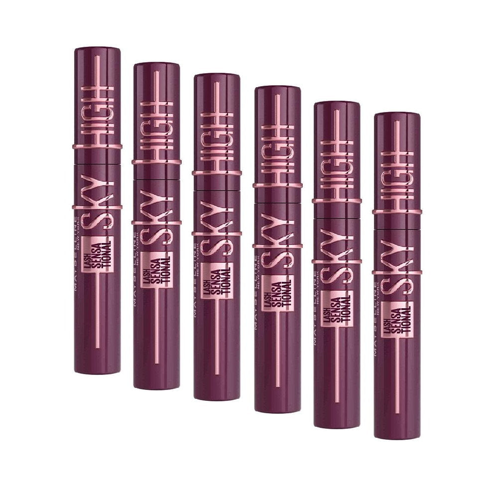 6x Maybelline Lash Sensational Sky High Mascara 793 7.2ml Burgundy Haze
