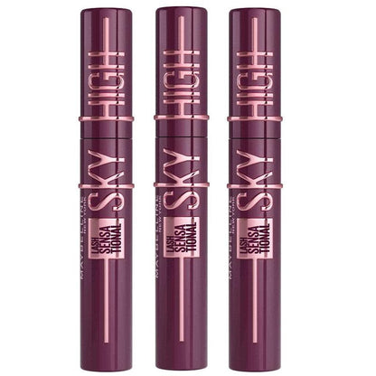 3x Maybelline Lash Sensational Sky High Mascara 793 7.2ml Burgundy Haze